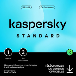 Kaspersky Standard 2025 – Multidevice 1 App 2 Ans – PC Mac Android iOS – Edition Française